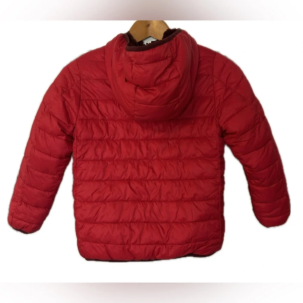 Lands End Reversible‎ Puffer Coat. Kids size 6/7.